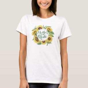 Personalisierter Sonnenblumenkranz T-Shirt