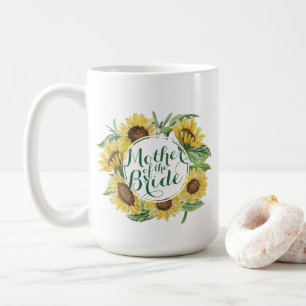 Personalisierter SonnenblumeWreath, der klassische Kaffeetasse