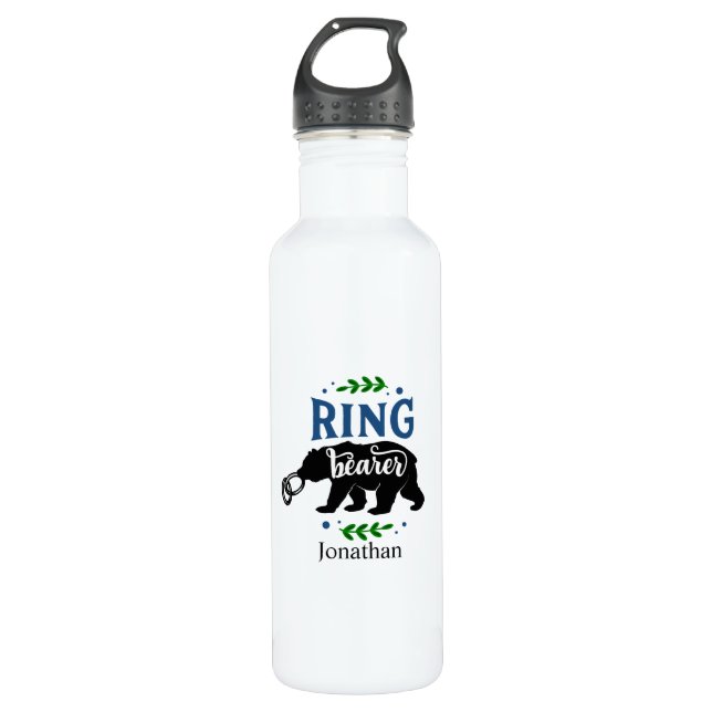 Personalisierter Sonnenring BARer Edelstahlflasche (Vorderseite)