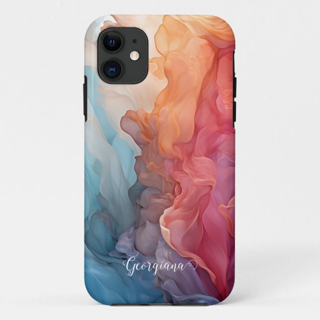 Personalisierter Sonnenuntergang auf See - Alkohol Case-Mate iPhone Hülle (Rückseite)