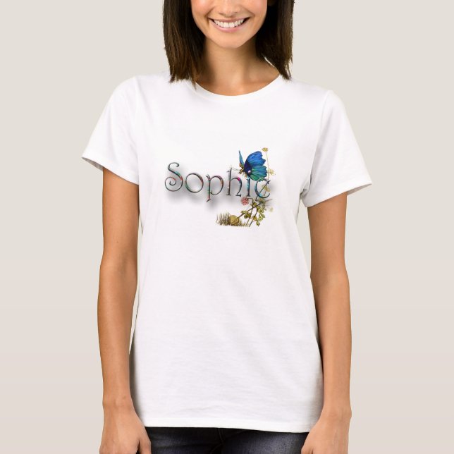 Personalisierter "Sophie" Entwurf T-Shirt (Vorderseite)