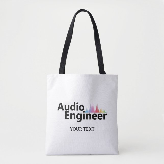 Personalisierter Sound Engineer Tontechnik Tasche (Vorderseite)