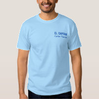 Personalisierter spanischer Fischereikapitän Blue