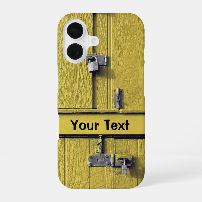 Personalisierter Spaß Cool Einzigartiges Monogramm iPhone 16 Hülle (Rückseite)
