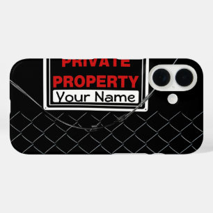 Personalisierter Spaß Cool Einzigartiges Monogramm iPhone 16 Hülle