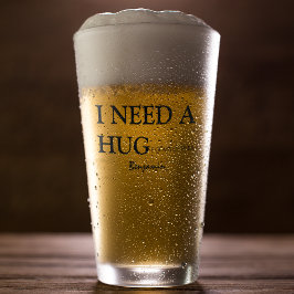 Personalisierter Spaß | Ich brauche ein Schlägerbi Glas