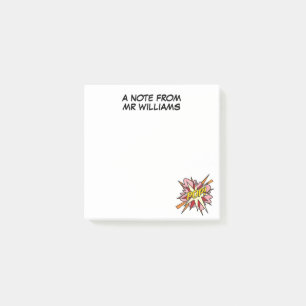 Personalisierter Spaß Moderne Coole Comic-Book-POP Post-it Klebezettel