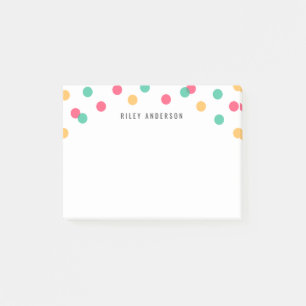 Personalisierter Spaß Orange Rosa Aquamariner Conf Post-it Klebezettel