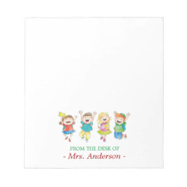 Personalisierter Spaß Schüler Lehrer Notizblock