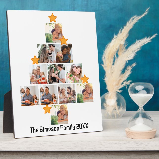 Personalisierter Spaß Weihnachten 11. FotoCollage Fotoplatte (Seite)