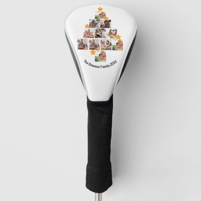 Personalisierter Spaß Weihnachten 11. FotoCollage Golf Headcover (Vorderseite)