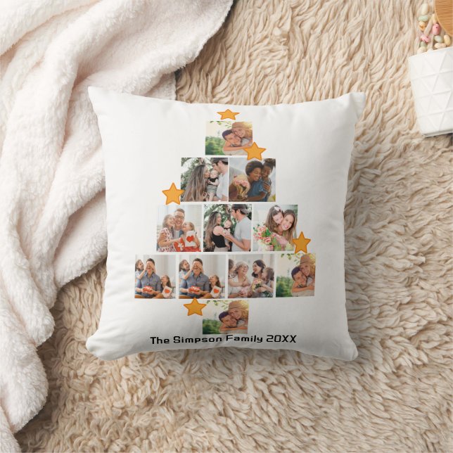 Personalisierter Spaß Weihnachten 11. FotoCollage Kissen (Decke)