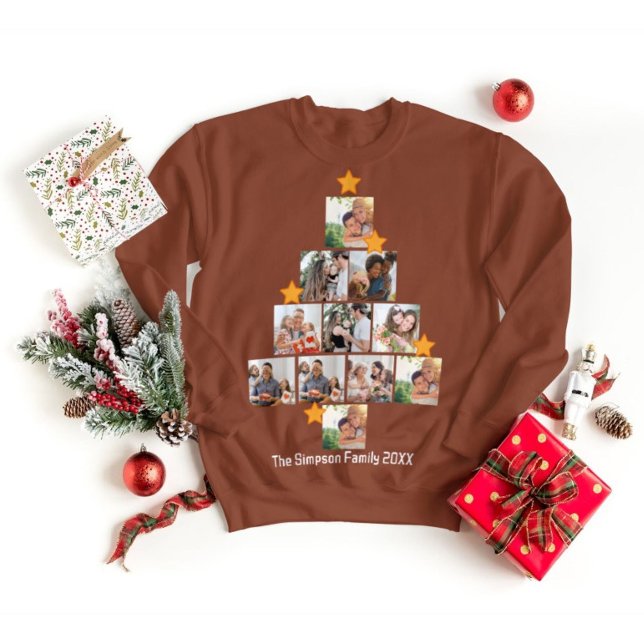 Personalisierter Spaß Weihnachten 11. FotoCollage T-Shirt (Von Creator hochgeladen)