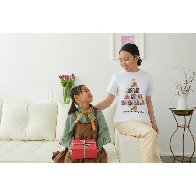 Personalisierter Spaß Weihnachten 11. FotoCollage T-Shirt (Von Creator hochgeladen)