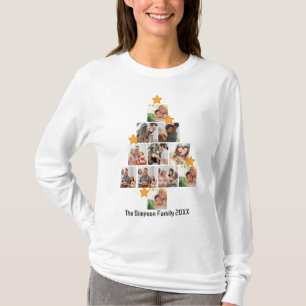 Personalisierter Spaß Weihnachten 11. FotoCollage T-Shirt