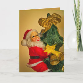 Personalisierter Spaß Weihnachtsbaum, Golden Karte