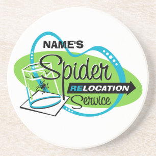 PERSONALISIERTER Spinnen-Verlegungs-Service Untersetzer