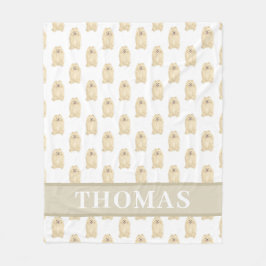 Personalisierter Spitz Fleecedecke