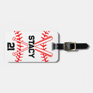 Personalisierter Sport Baseballschläger Gepäckanhä Gepäckanhänger