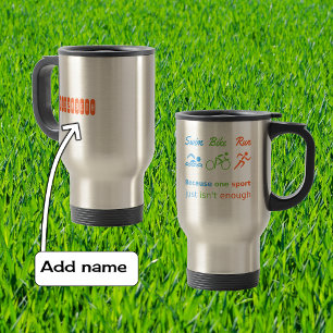Personalisierter Sport des Triathlon Reisebecher