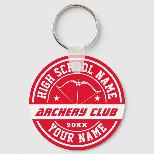 Personalisierter Sportclub für Schülerarchie Schlüsselanhänger (Vorderseite)