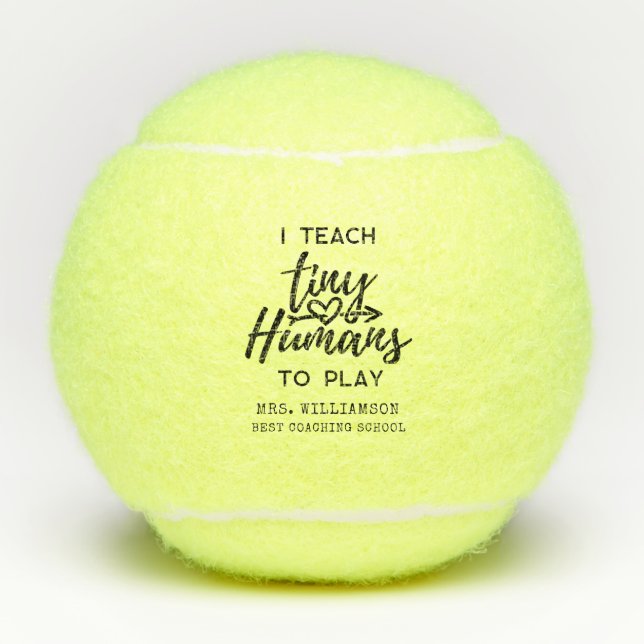 Personalisierter Sportlehrer Tennisbälle (Vorderseite)