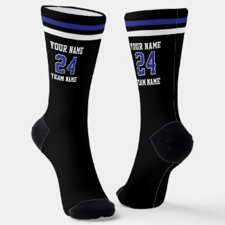 Personalisierter Sportname Nummer Team Socken