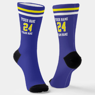 Personalisierter Sportname Nummer Team Socken