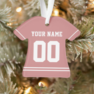 Personalisierter Sporttrikot-Stil-Schmuck Ornament