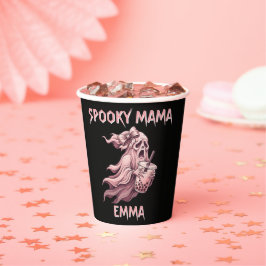 Personalisierter Spuk-Mama-Coquette-Boba-Rosa-Geis Pappbecher