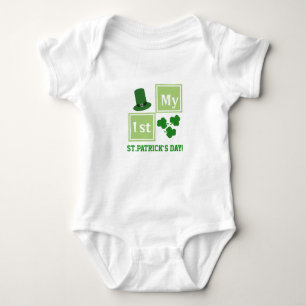 Personalisierter St Patrick Baby Strampler