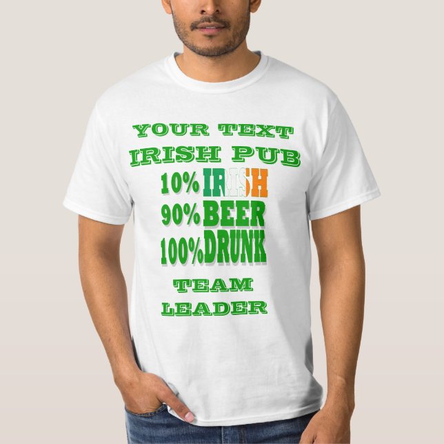 Personalisierter St. Patrick-Tag T-Shirt (Vorderseite)