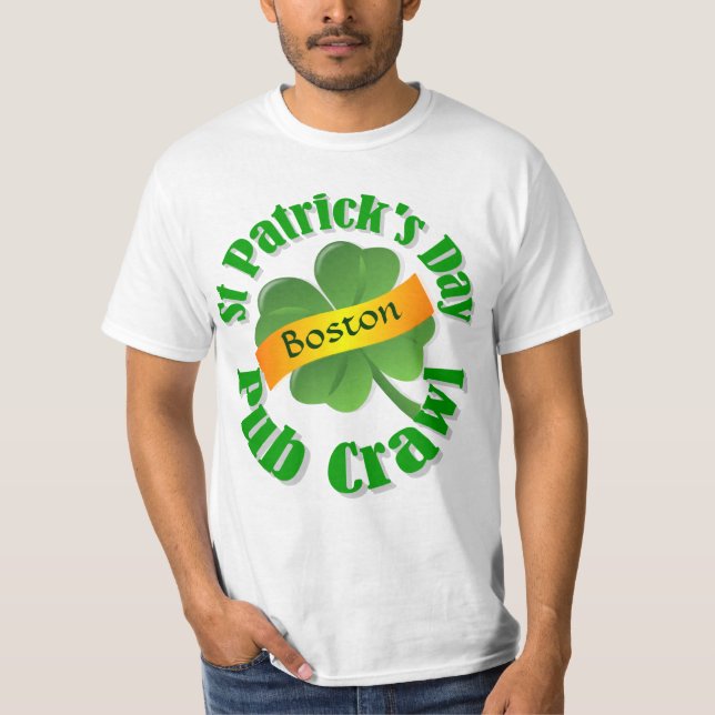 Personalisierter St. Patrick-Tag T-Shirt (Vorderseite)