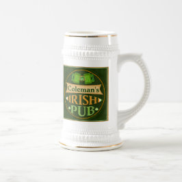 Personalisierter St Patrick Tagesirische Pub-Tasse Bierglas