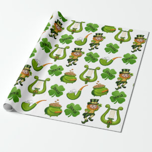 Personalisierter St. Patrick's Day Geschenkpapier