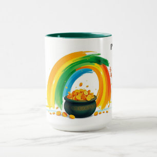 Personalisierter St. Patrick's Day Goldtopf Tasse