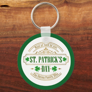 Personalisierter St. Patrick's Day I Glück der Ire Schlüsselanhänger