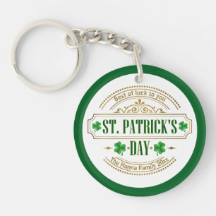Personalisierter St. Patrick's Day I Glück der Ire Schlüsselanhänger
