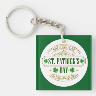 Personalisierter St. Patrick's Day I Glück der Ire Schlüsselanhänger