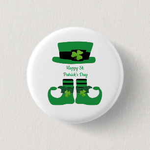 Personalisierter St. Patrick's Day Irish Leprechau Button