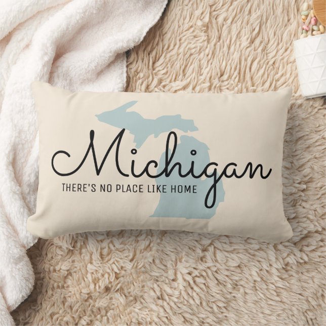 Personalisierter Staat Throw Kissen - Michigan (Decke)