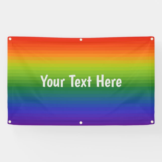 Personalisierter Stand 2023 - Rainbow Gradient Str Banner (Horizontal)