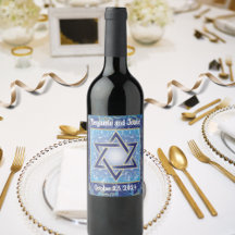 Personalisierter Star des David Wine Labels