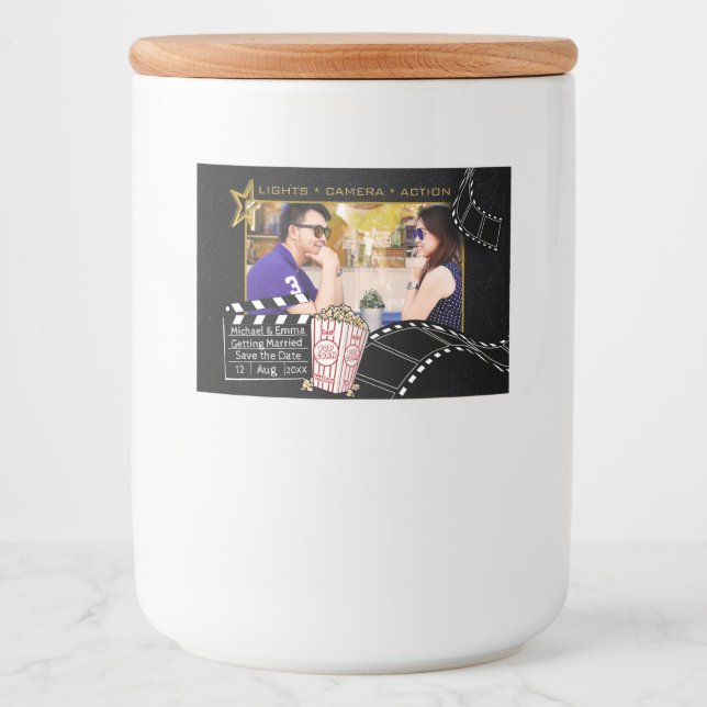 Personalisierter Star Frame Lebensmitteletikett (Vorderseite)