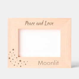 Personalisierter Starry Moon für Kinder Geätzte Rahmen
