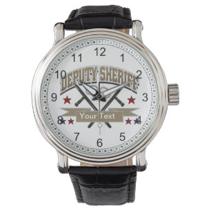 Personalisierter Stellvertreter des Polizeichefs Armbanduhr