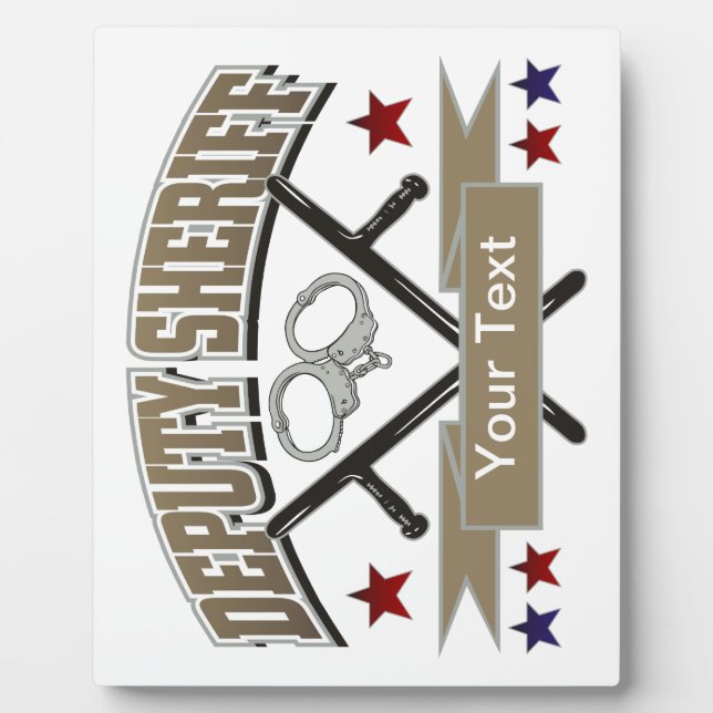 Personalisierter Stellvertreter von Sheriff Fotoplatte (Vorderseite)