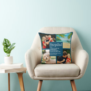 Personalisierter Stepdad Name Definition 4 Foto Bl Kissen
