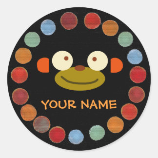 Personalisierter Sticker für Affen