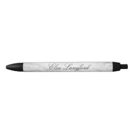 Personalisierter Stift aus weißem Marmor